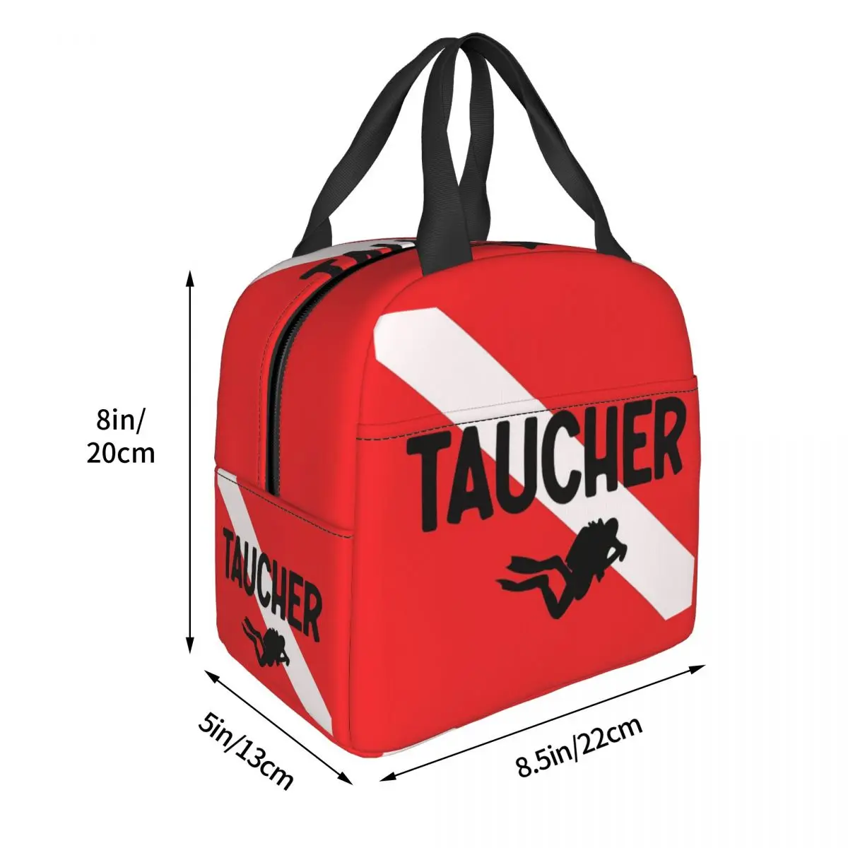 Scuba Diving Dive Diver Sea Snorkeling Sports Insulated Lunch Bag for Women Kids Portable Food Boxes Thermal Lunch Box Tote