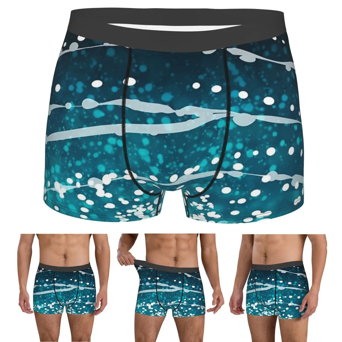 

Boxer Underpants Shorts Whale Shark Pattern Panties Men's Breathable Underwear for Homme Man Boyfriend Gifts