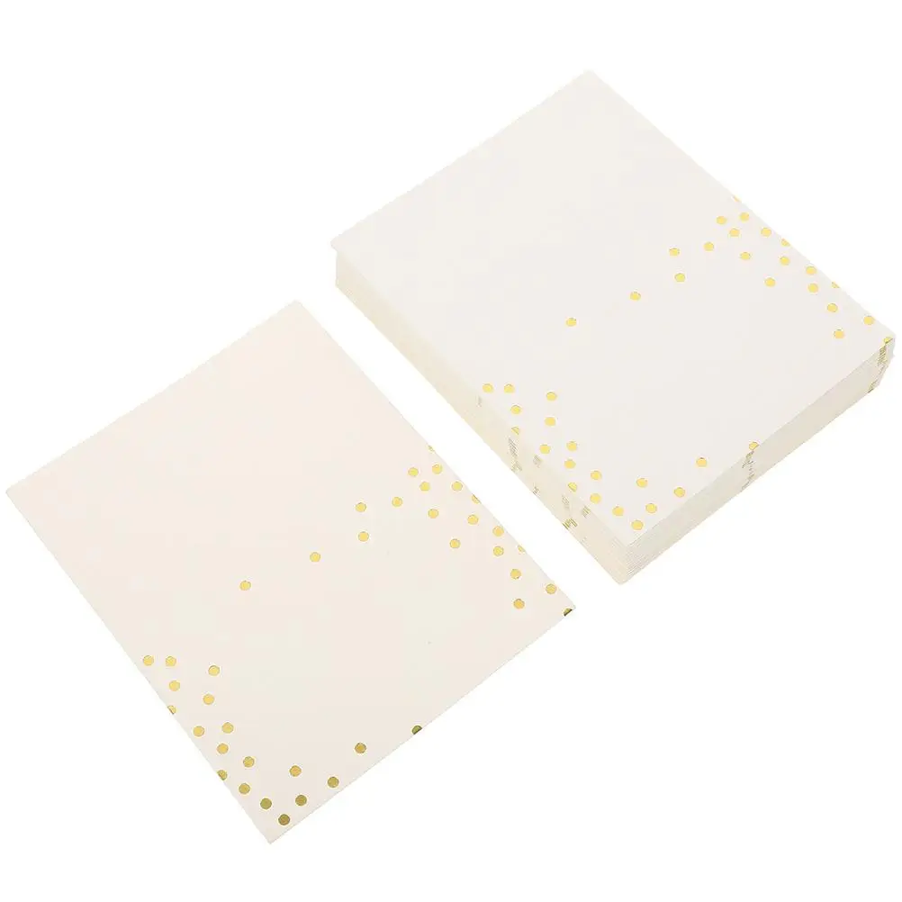 

100 Pcs Hot Stamping Table Seating Place Cards Wedding Name Signs Blank Elegant Tent Cards For Table Setting Display Information