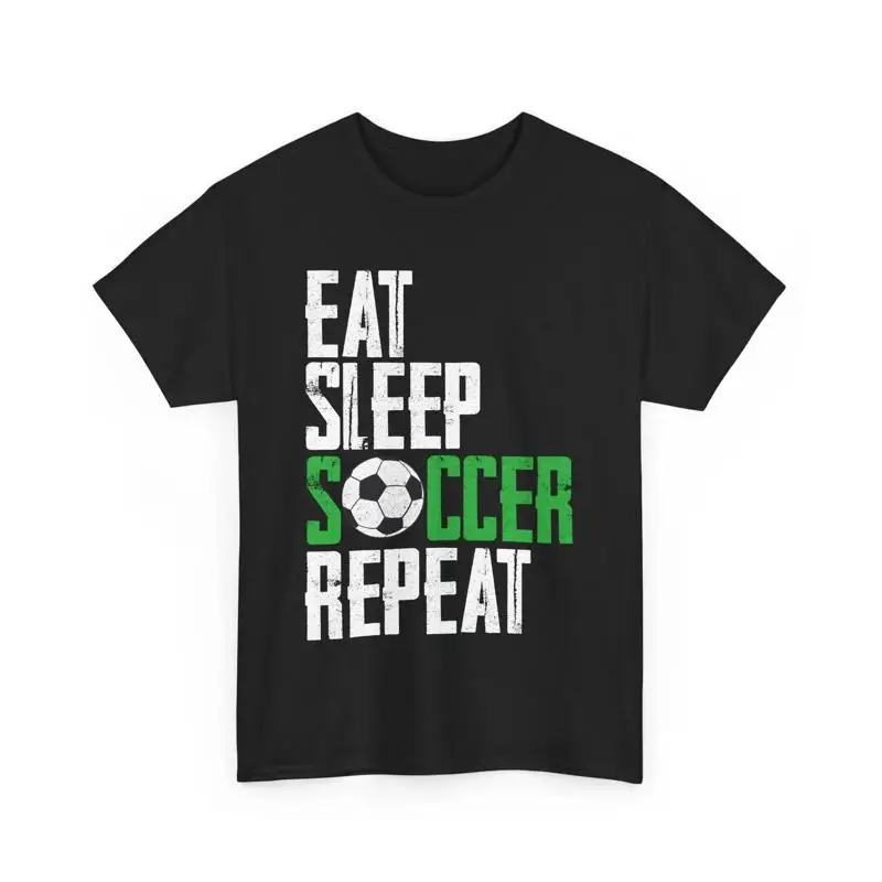 Eat Sleep Soccer Repeat Soccer Ball T-Shirt