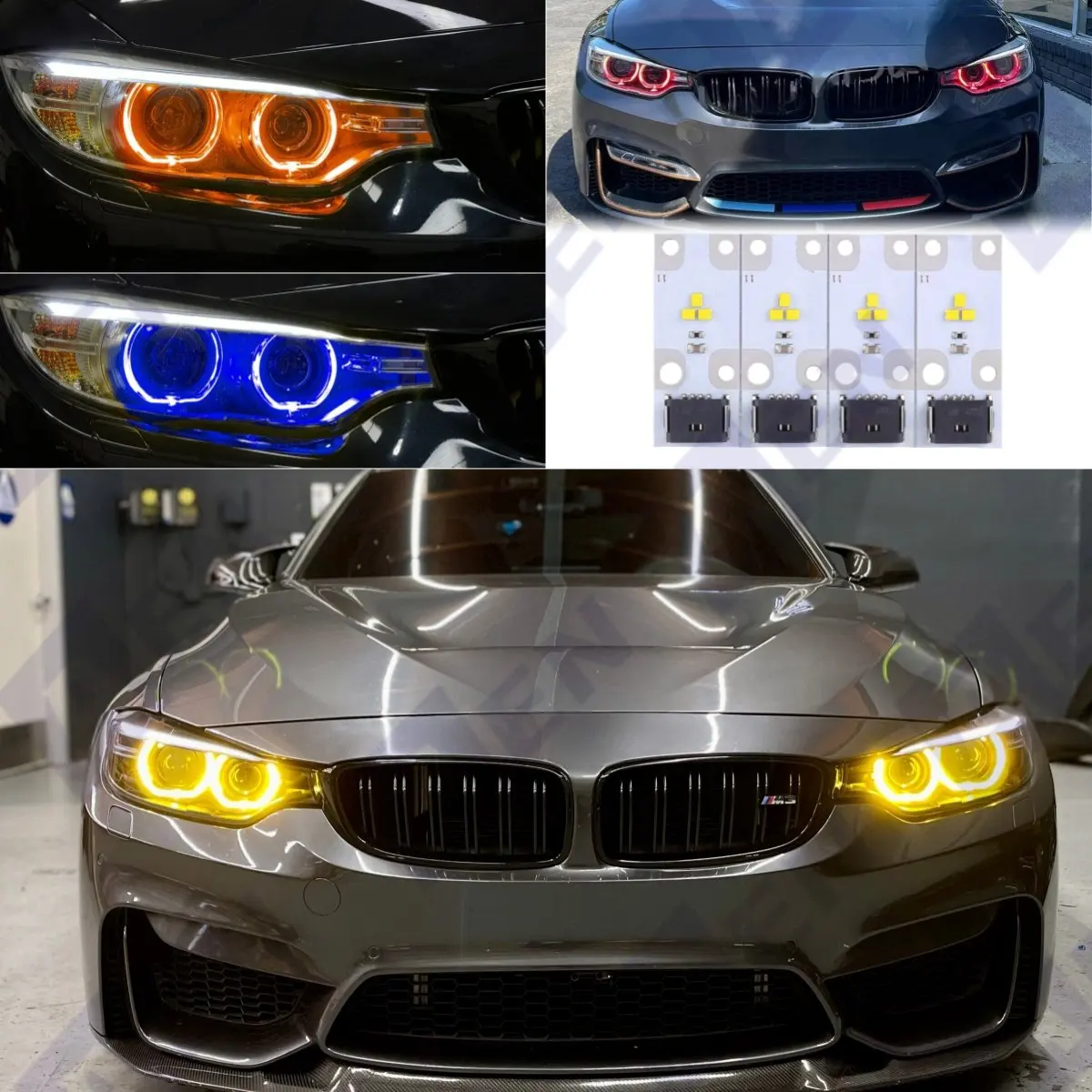 

Non-RGB Xenon Headlight DRL Boards For 2014-2017 BMW F32 F33 F36 F80 F82 420i 430i M3 M4 X5 F15 X6 F16 Yellow Daylight Red Blue