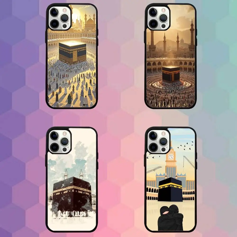 

Moslem And Kaabas Phone Case For iPhone 16e,16,15,14,13,12,11,Plus,Pro,Max,Mini Magsafe Magnetic Wireless Charging