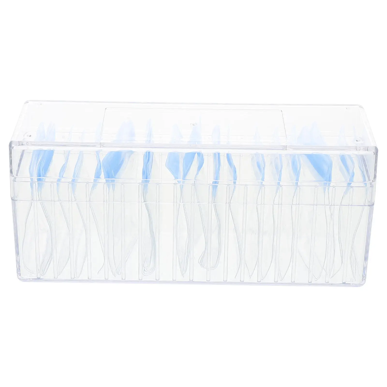 1Set Clear Jewelry Storage Box Acrylic Organizer Portable Travel Case for Earrings Rings Necklaces with PVC Self Sealing Bags