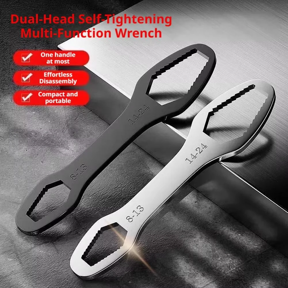 1PCS 8-24mm Universal Torx Wrench Self-tightening Adjustable Glasses Wrenches Board Double-head Torx Spanner for Factory