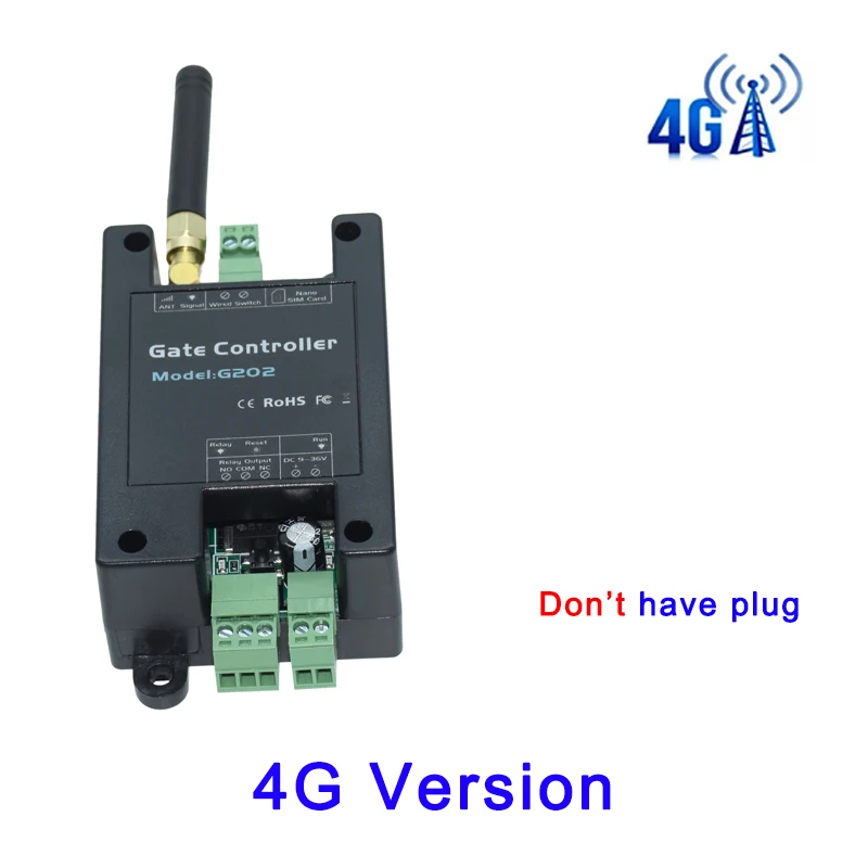 Ouvre-porte intelligent G202, télécommande d'appel SMS GSM 4G LTE, pour porte de Garage coulissante 