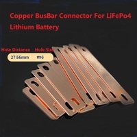 27/30/35/40/45/50/56mm Copper Battery Busbar Connector Contacts Posts Straps Tabs For LiFepo4 Lithium CATL CALB EVE Lishen Cell