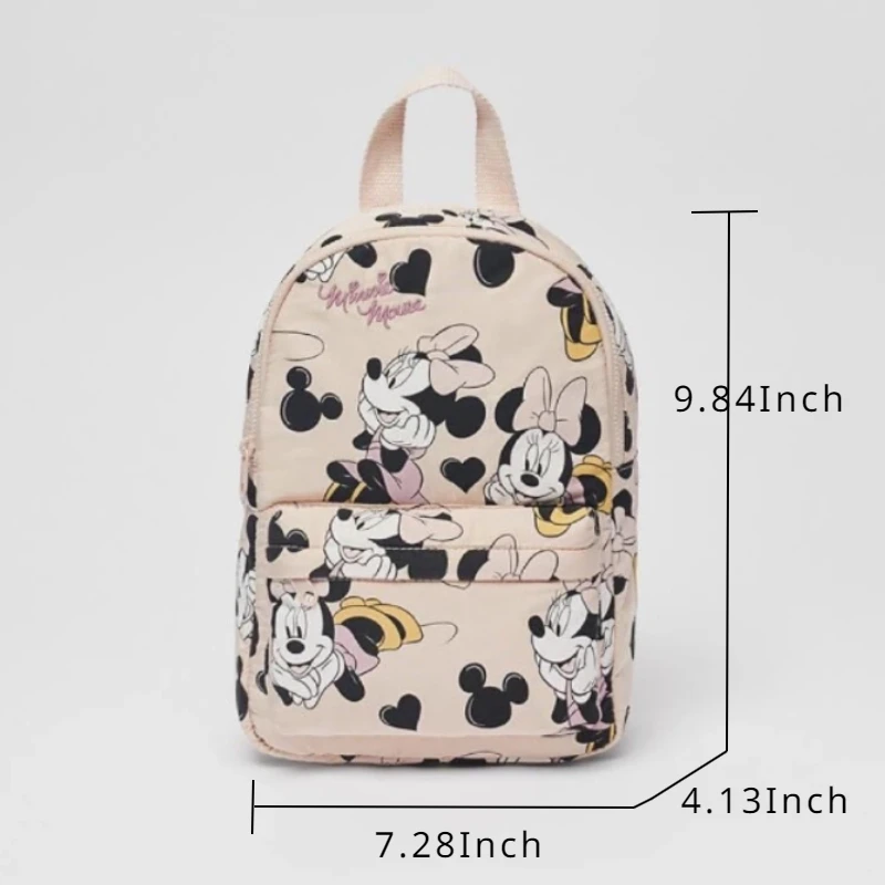 Full Printed Minnie Cute Baby Girl Backpack Fashion New Children\'s Bag Toddler Girls Kindergarten Schoolbag Trendy Brand Bags