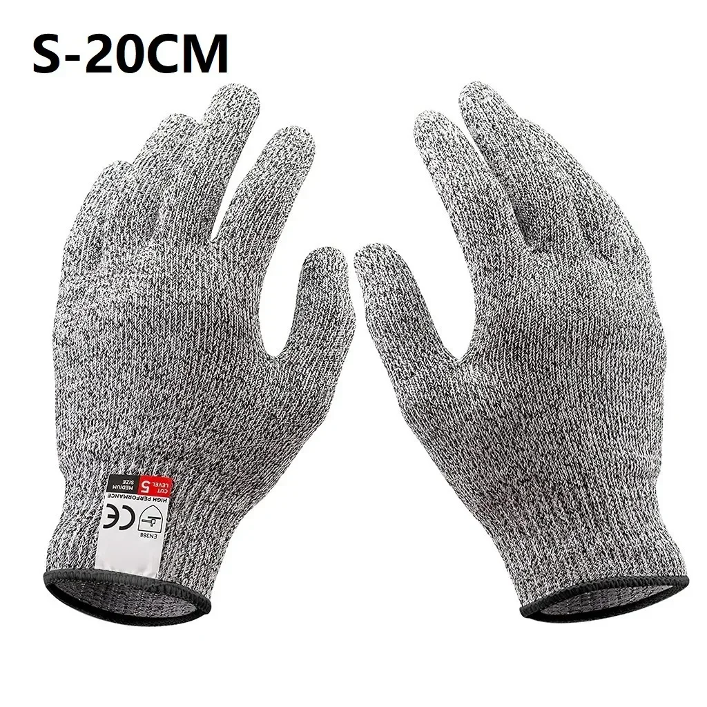 Cut-proof Cut Resistant Gloves Cut-resistant Gloves HPPE Hemp Gray Level 5 Protection Protective New Practical