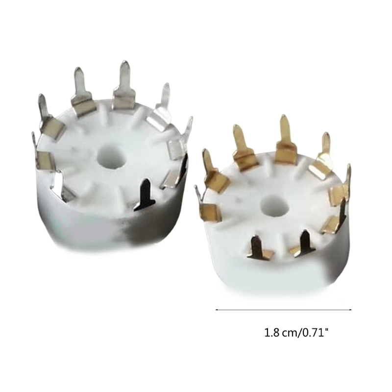 5pcs Quality B9A Ceramic 9Pin Tube Socket for Improved Sound Vacuum Tube Socket