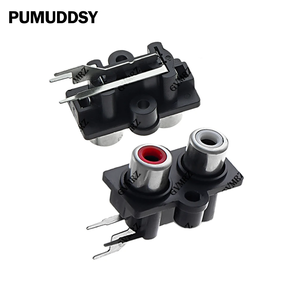 5PCS AV Audio Input Socket Connector RCA Female Stereo Audio Jack Lotus Row Amplifier Interface Signal Connection 2/4/6/8