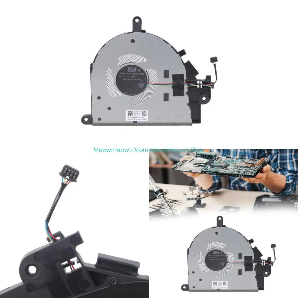 W91A Long Lasting Laptop Internal Replacement Fan Optimized Heat Reduction Design