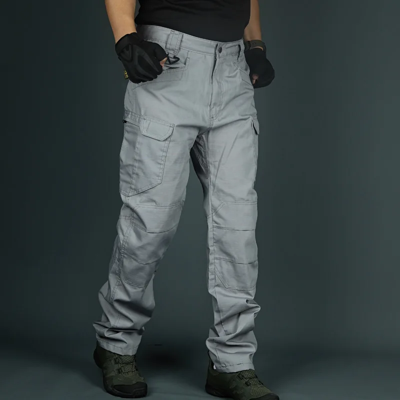 Men\'s Cargo Pants Multi Pocket Tactical Men Pants Casual Military Army Combat Trousers Waterproof Hiking Pants Plus Size 6Xl