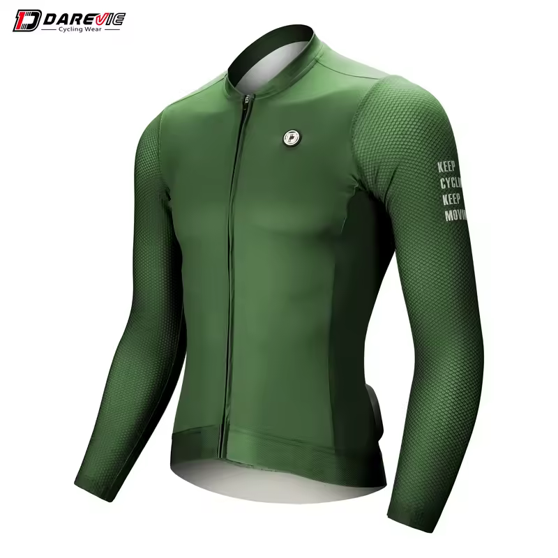 DAREVIE Cycling Jersey Small Size SPF 50+ Training Level Men Women Long Sleeves Cycling Jersey Breathable Man Cycling Maillott - Image 11