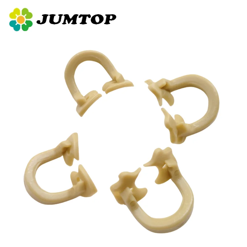 

JUMTOP 4 шт., стоматологические резиновые зажимы для плотины, резиновые барьерные зажимы, полимерные материалы, стоматологические инструменты
