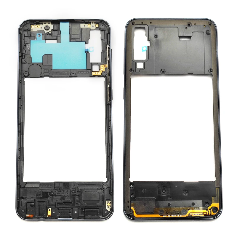 Middle Frame For Samsung Galaxy A50 2019 A505 SM-A505F Housing Middle Frame Battery Cover Back Panel Rear Door With SIM Card Tra image 5