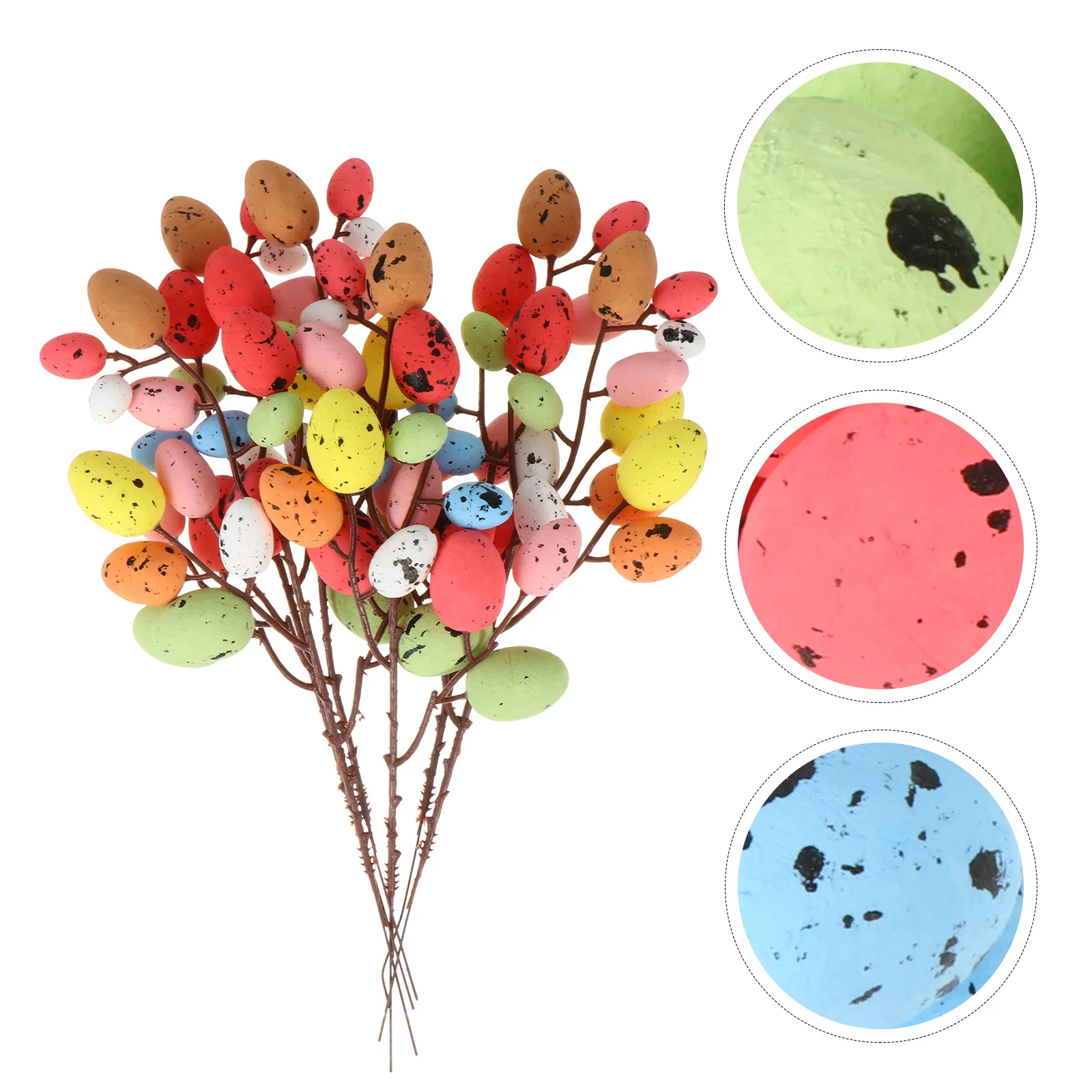 

Набор из 6 цветных декоративных веток для пасхального дерева с яйцами, украшения для пасхального декора