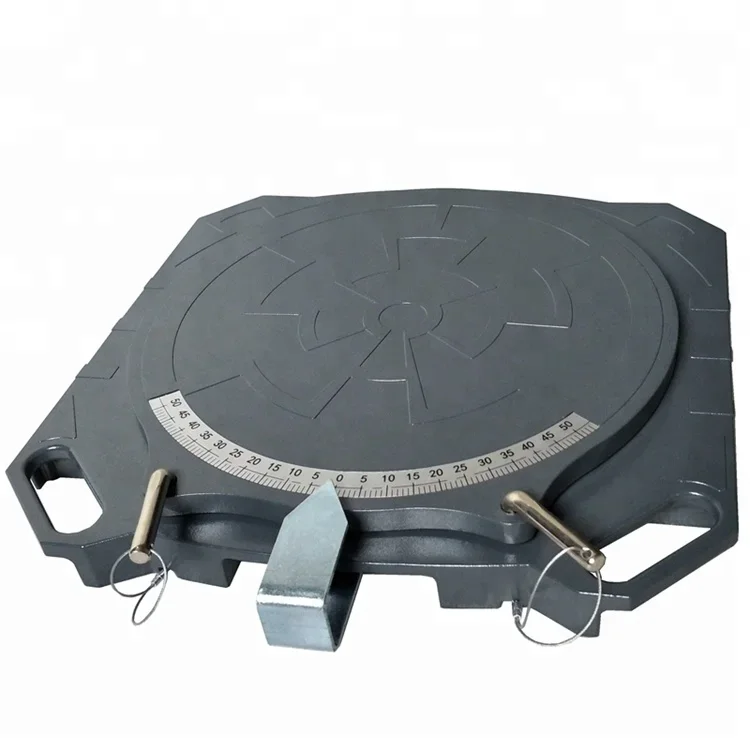 Car 3d Wheel Alignment and Balancing Machine Tools 2 Ton Aluminum Turn Plate with Rubber Accessory