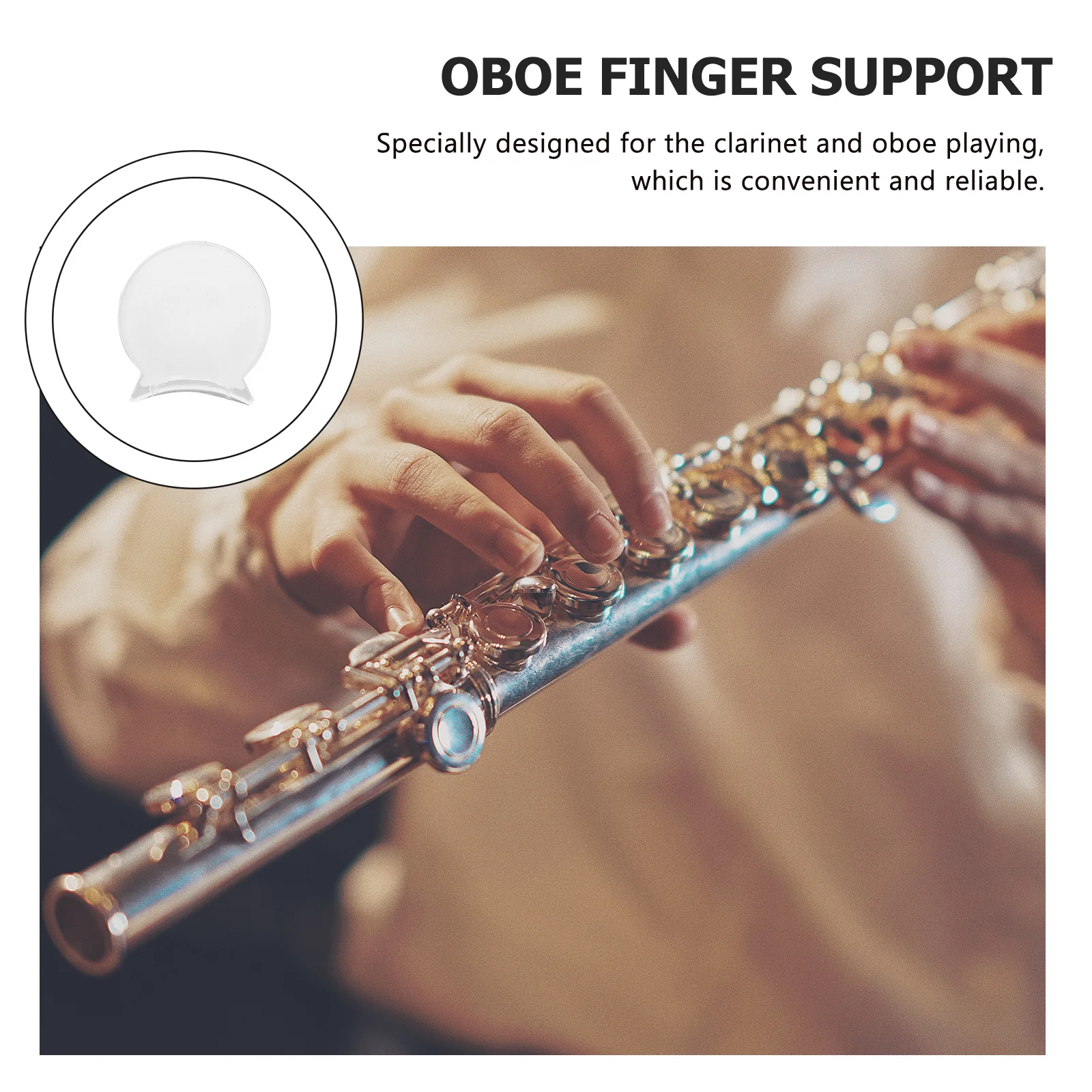 

5Pcs Comfortable Clarinet Thumb Rest Cushion Solid Construction Reliable Performance Fits Clarinet Oboe Instruments Convenient