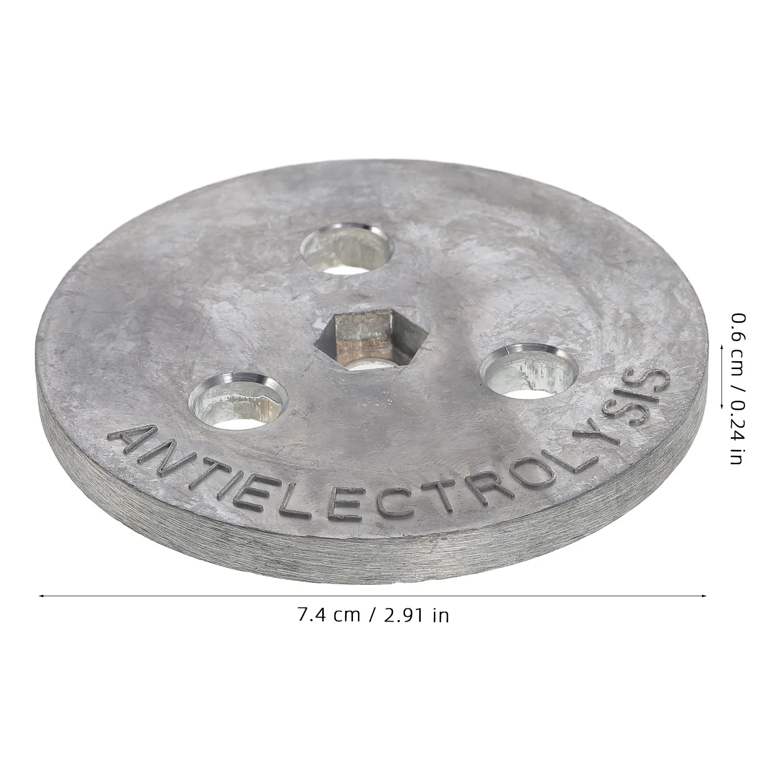 Zinc Anode Weight Plate Bolt Install Anti Electrolysis Sacrificial Pool Skimmer Basket Saltwater Corrosion Protection