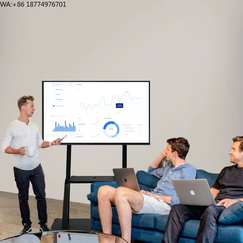 55 Inch 4K Touch Smart Interactive Electronic Whiteboard Built-in OPS High Resolution Interactive Board