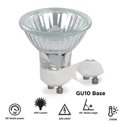 Alto Brilho Recesso Iluminação Da Trilha, Substituição Do Bulbo LED, Luz De Halogênio Tipo Base, Bulbo GU10