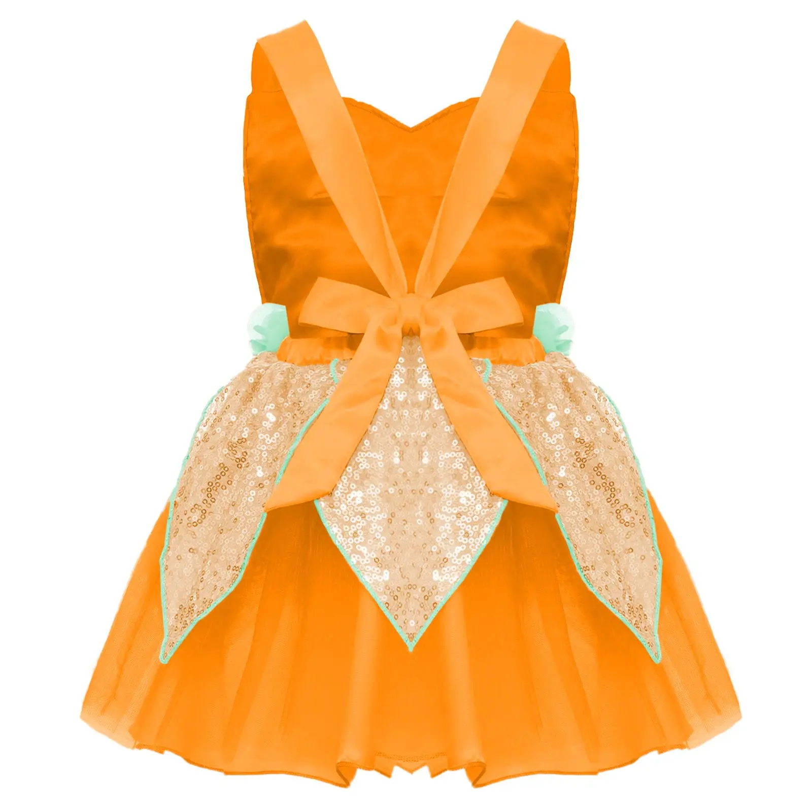 

Сказочный костюм на Хэллоуин, платье принцессы эльфа для маленьких девочек, майка с блестками и открытой спиной, цветы, фатиновое карнавальное платье