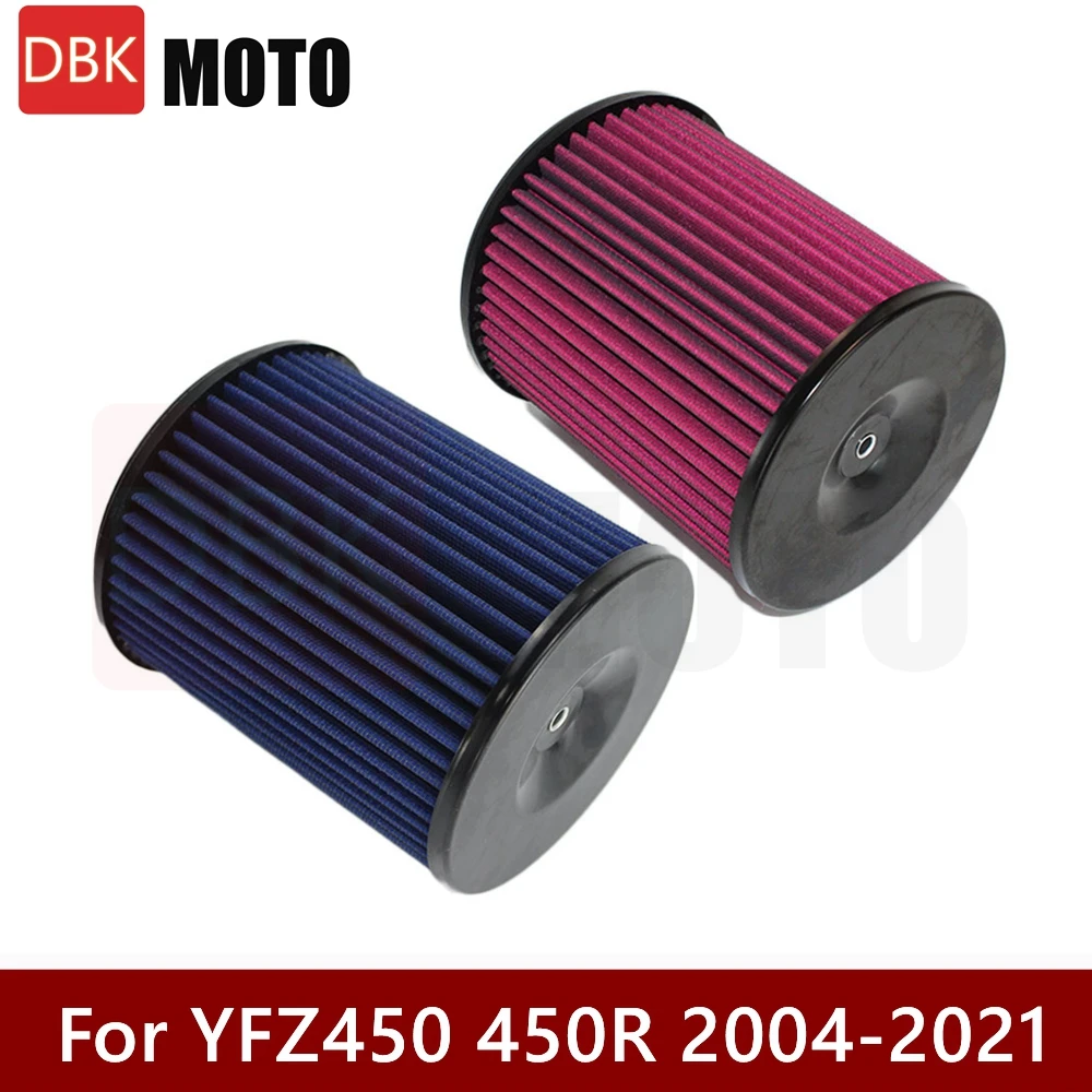 

For Yamaha YFZ450 YFZ450R YFZ 450 R 2004-2020 ATV High Flow Air Filter Intake Air Cleaner Element Replacement