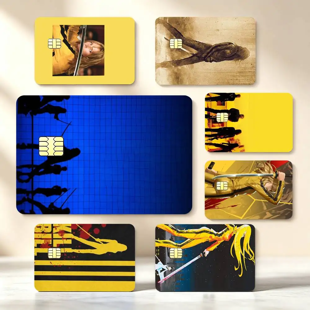 1PC Kill Bill M-Movie Credit Card Stickers Skin For Bank Debit Decorative Protection Scratch-resistant Gift