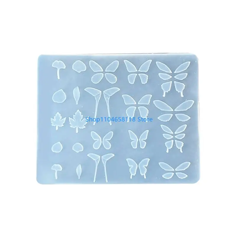 

DIY Butterfly Charm Silicone Mold With Relief Pattern For Custom Jewelry Crafting Projects