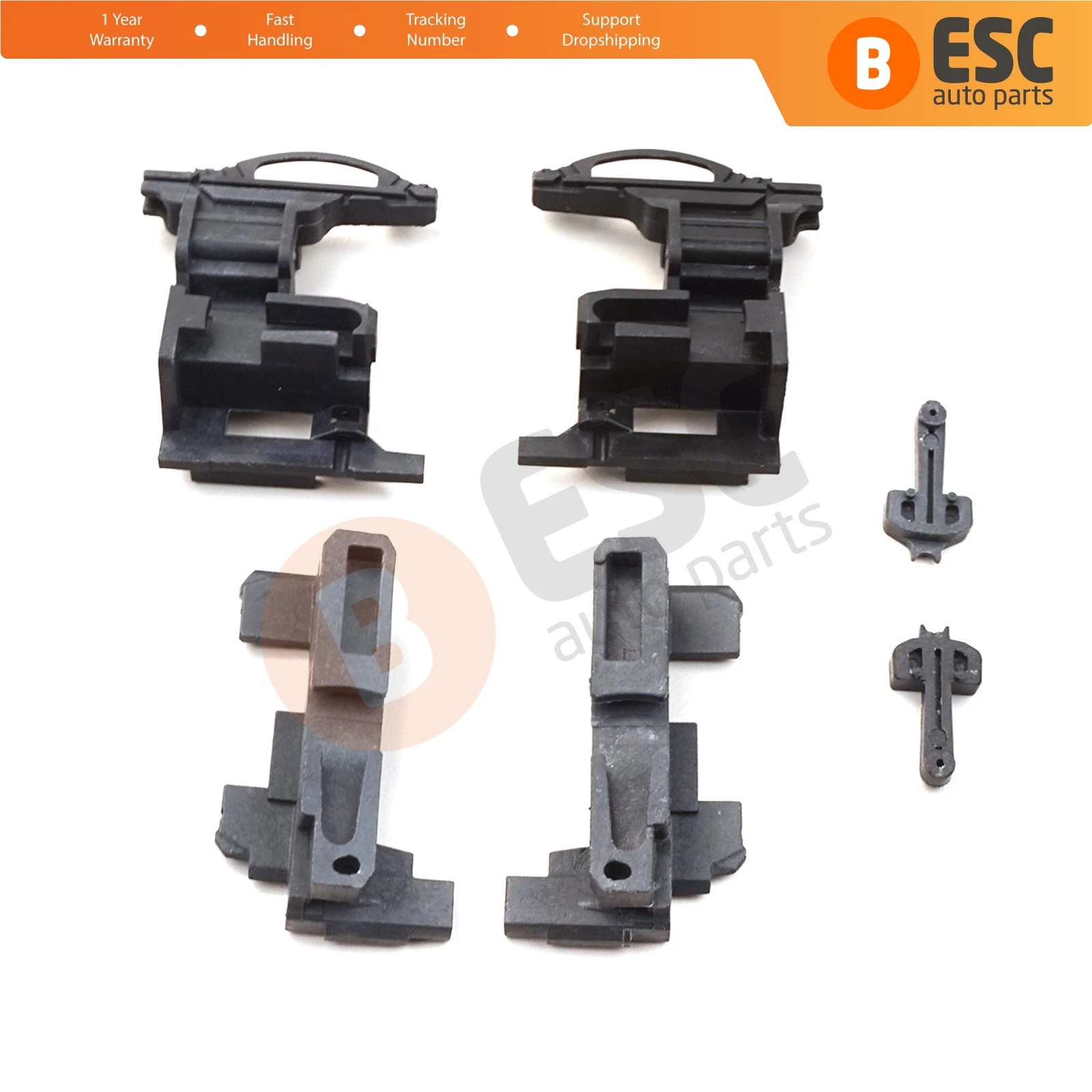 

ESR554 Sunroof Rail Guide Repair Plastic Clips Set 1697800244 for Mercedes A B Class W168 1997-2004 W169 2004–2012 W245 2005–11