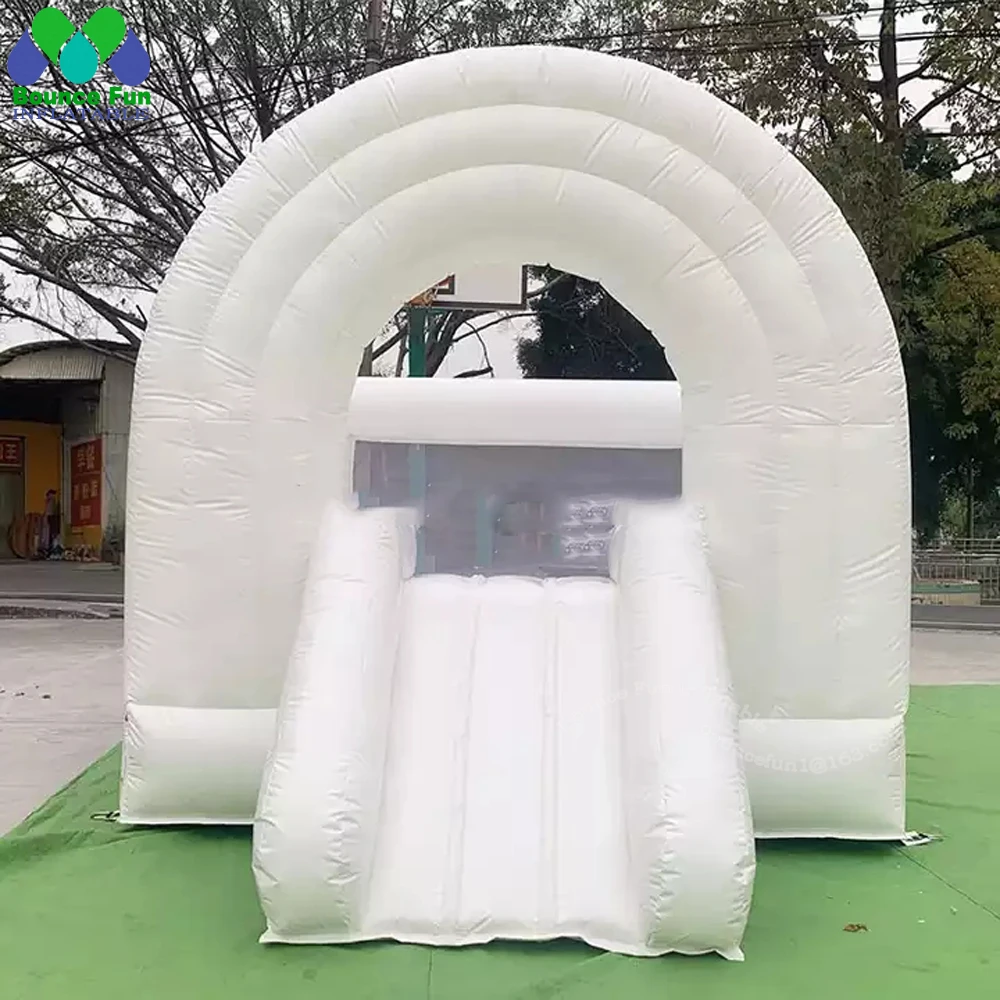 Castillo hinchable de boda para niños pequeños, Mini castillo hinchable blanco Pastel con PISCINA DE BOLAS, casa de rebote rosa para fiestas infantiles, gran oferta