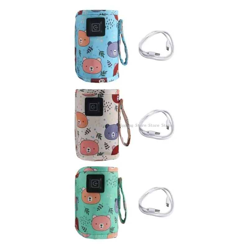 Tostadora botella leche USB con calefacción modificable, termorregulación 3 grados, tela calidad alimentaria fina