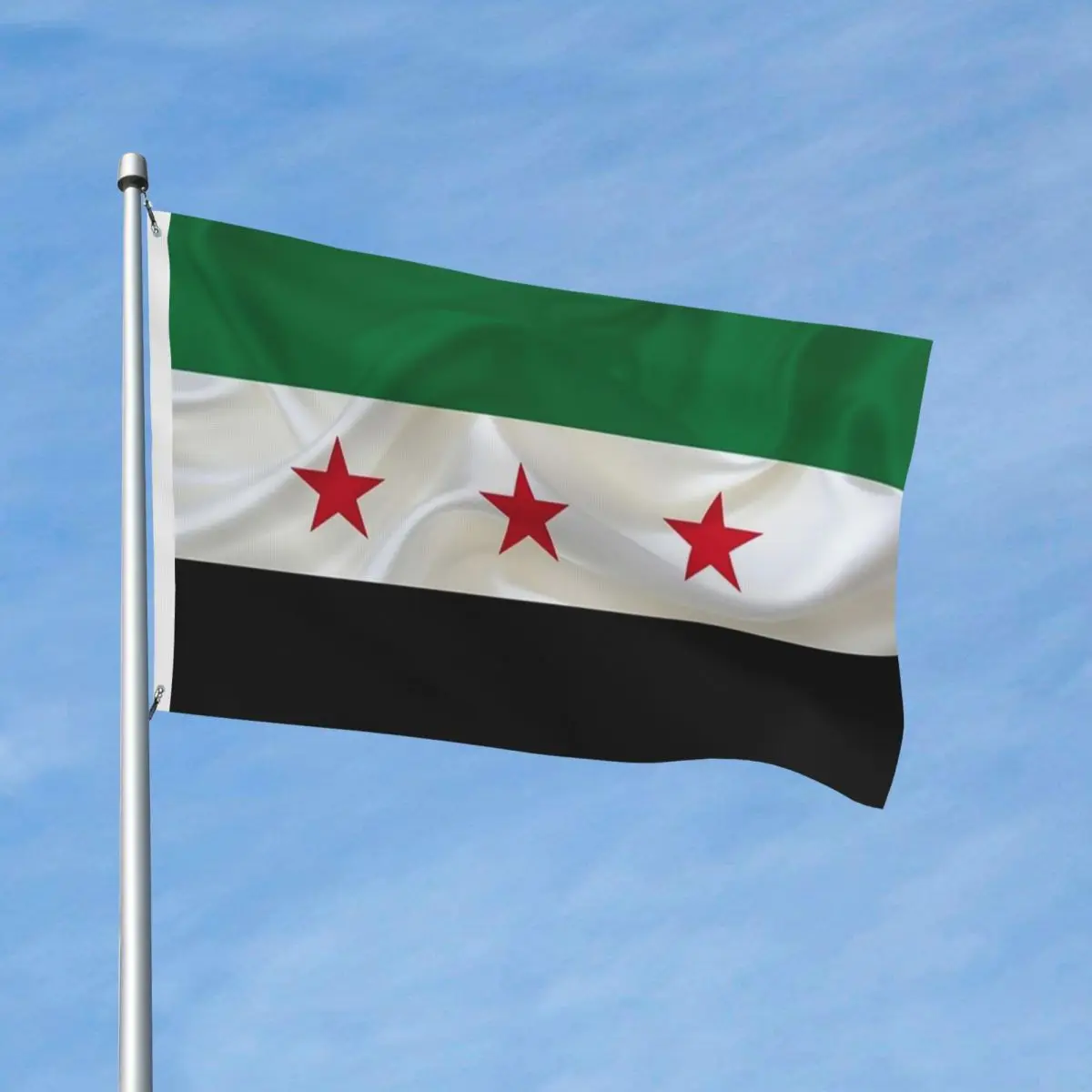 Syria Flag I Love Syria Flags Fade Proof Indoor Outdoor Banner Polyester Hanging Decoration 3x5 FT