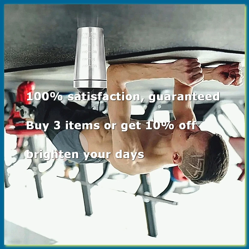 Stainless Steel Fitness Water Cup Shaker Cup Leak-Proof Water Bottle