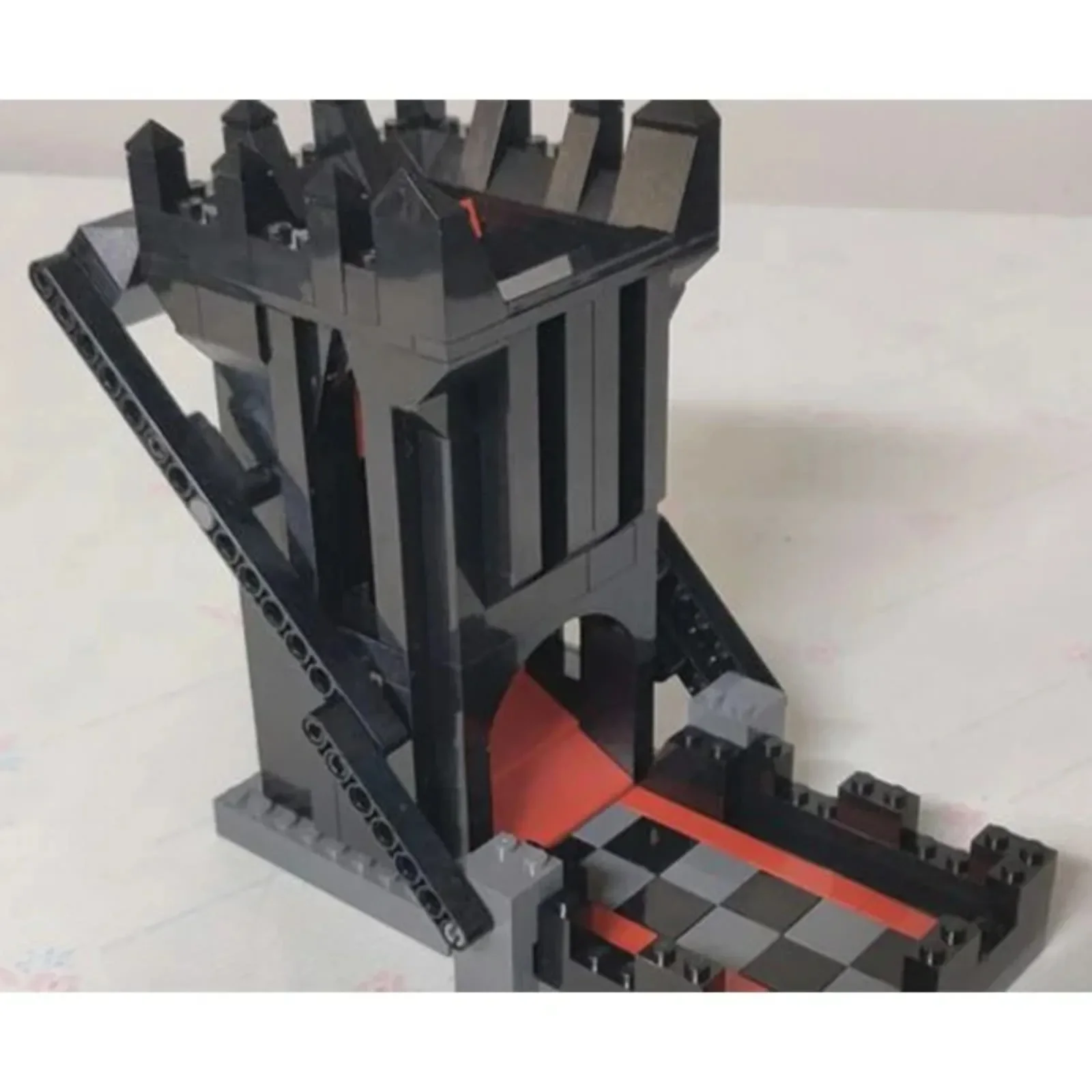 MOC 셀프 로딩 다이스 타워 빌딩 블록 키트 - DIY 조립 브릭 테이블탑 게임 액세서리 모델 어린이 성인 게임 팬 선물