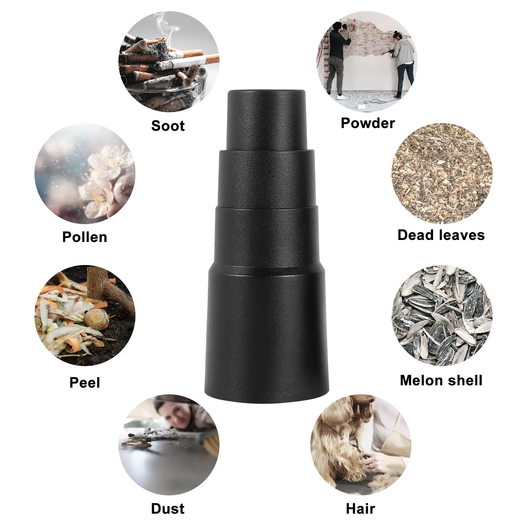 A72P 4 Pcs Vacuum Cleaner Hose Adapter,Universal Vacuum Hose Reducer Hose Adaptor For Vacuum Cleaner Hose Hose Connector