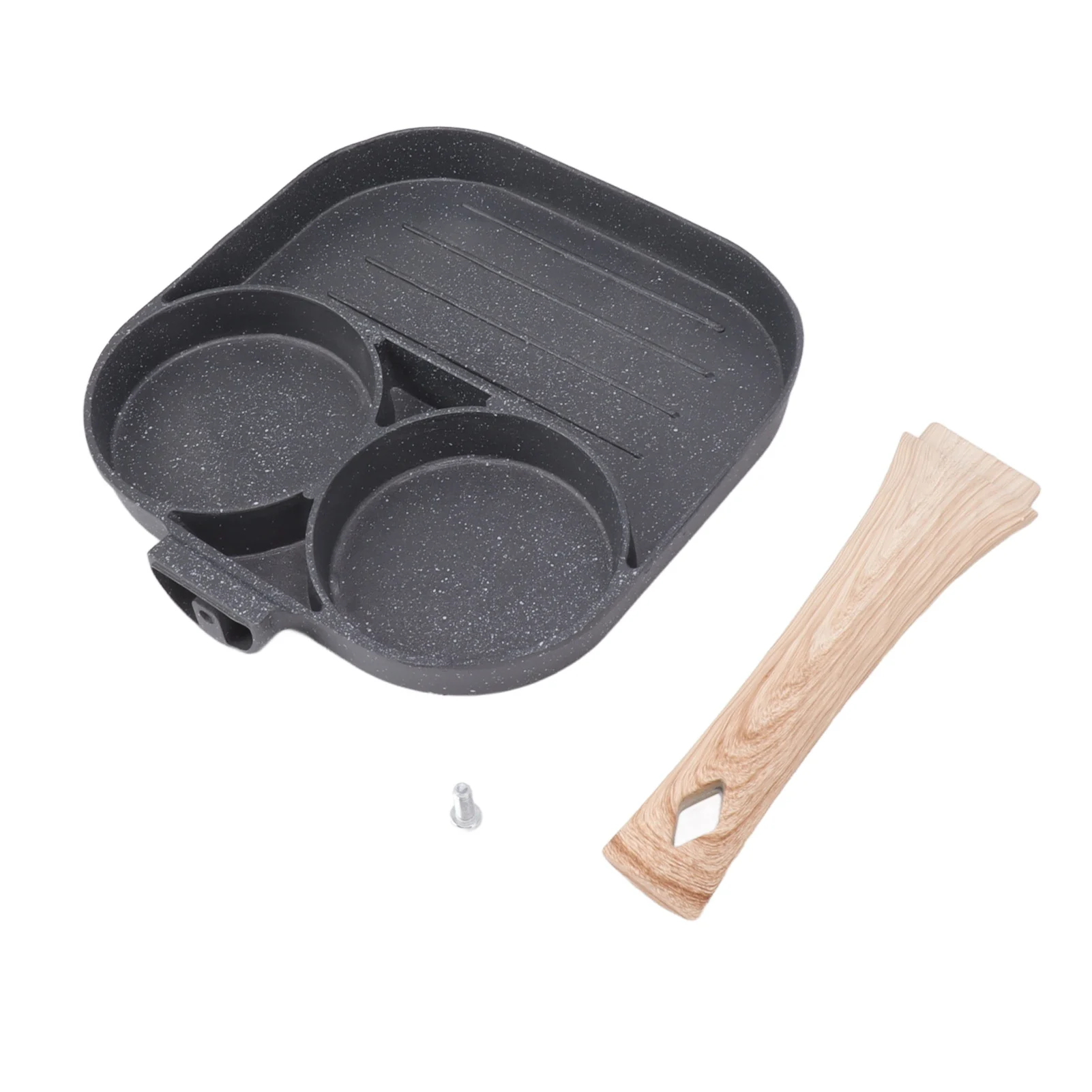 卵調理鍋,傷がつきにくい,朝食スティック,丸いカップ2個,誘導ストーブ用木製ハンドル,お手入れが簡単