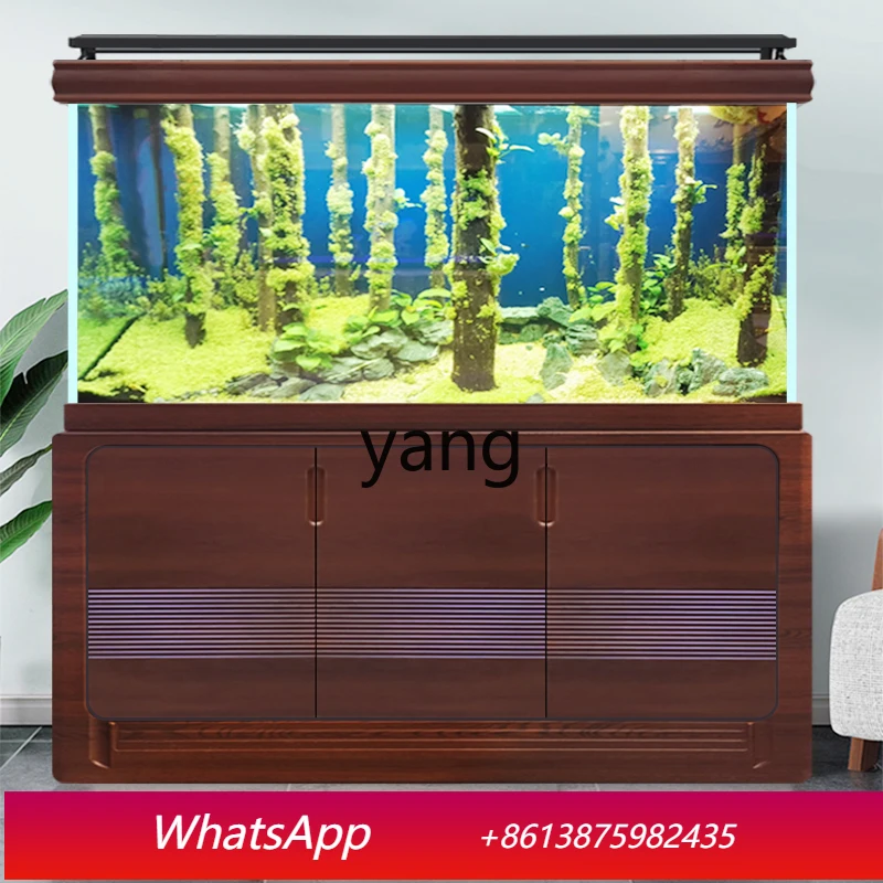

CX living room large floor-to-ceiling household ultra-white porch screen partition cabinet free of care ecological fish tank