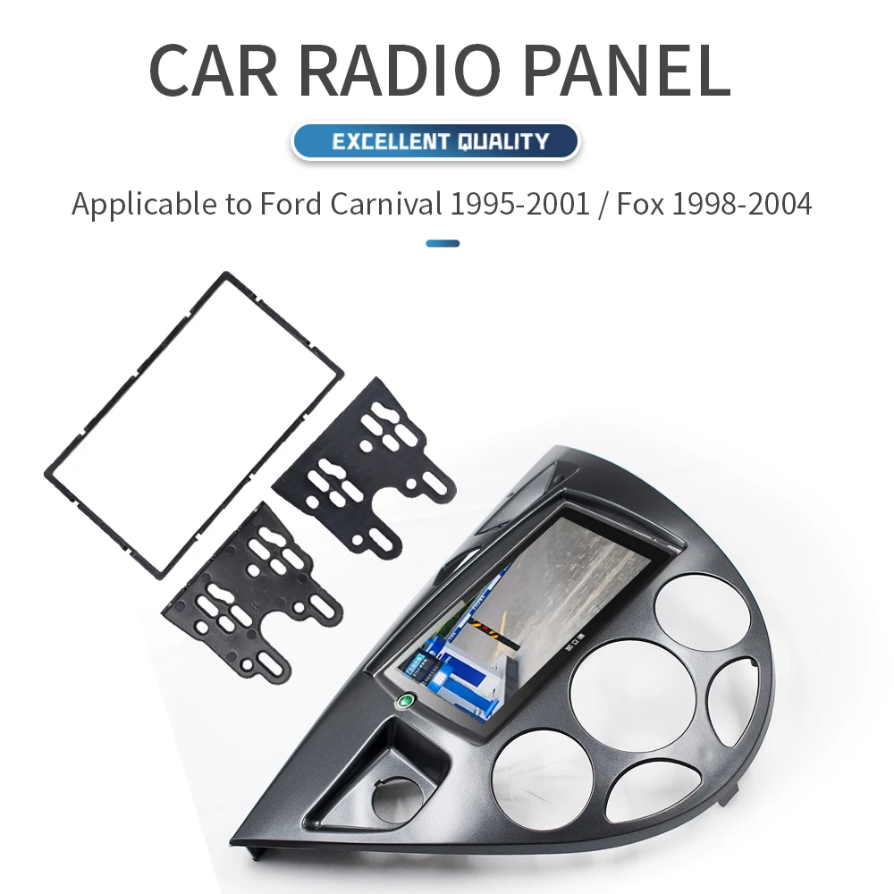 2 Din Panel for Ford Focus Mk1 Fiesta Panel Dash Mount Kit Interior Car Radio Mount Surround