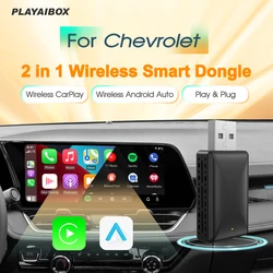 Android Auto Wireless Carplay Adapter 2in1 Smart Dongle Play&Plug For Chevrolet Volt Cavalier Camaro Cruze Sail LOVA