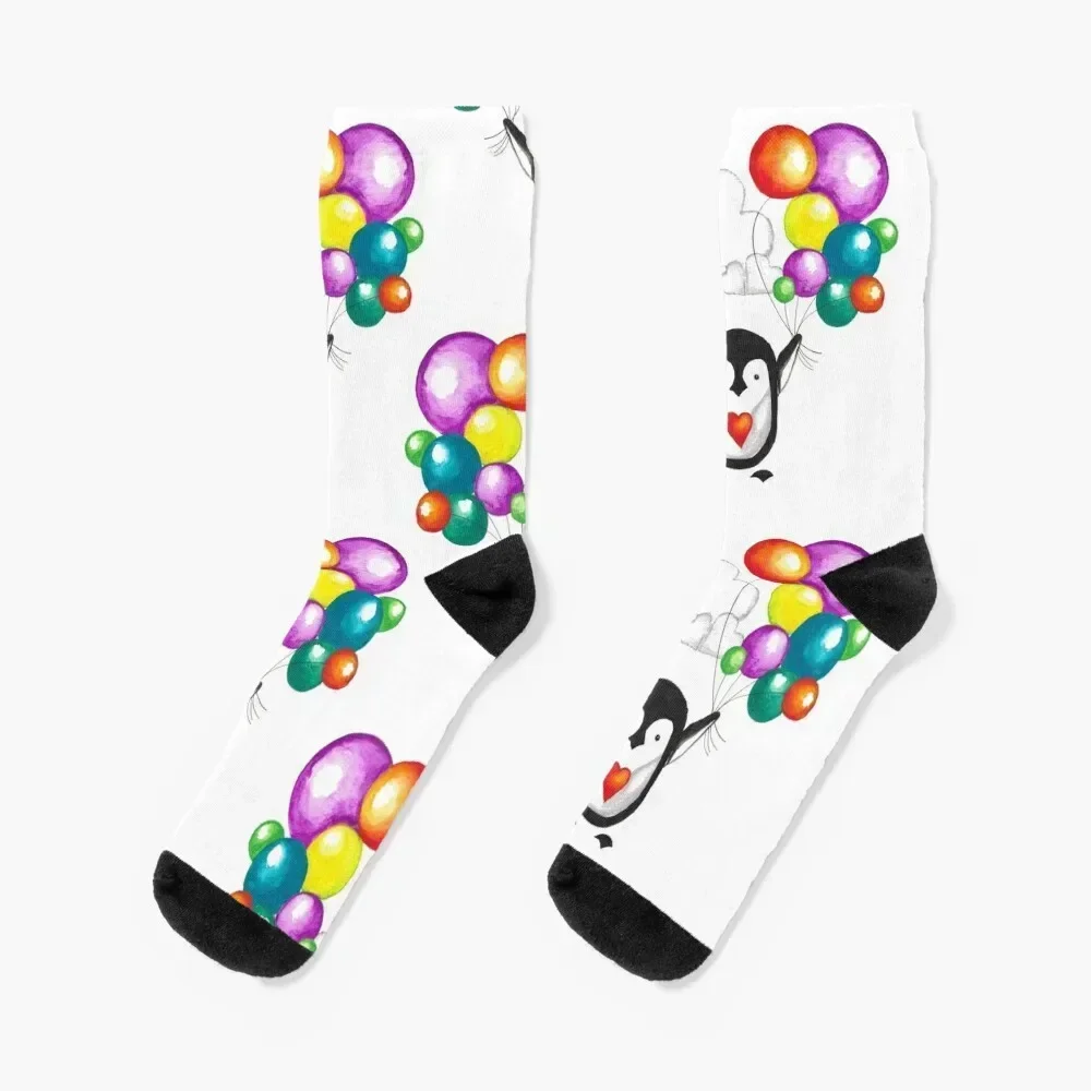 

Party Penguin Socks anti-slip Rugby Children's set Woman Socks Men's