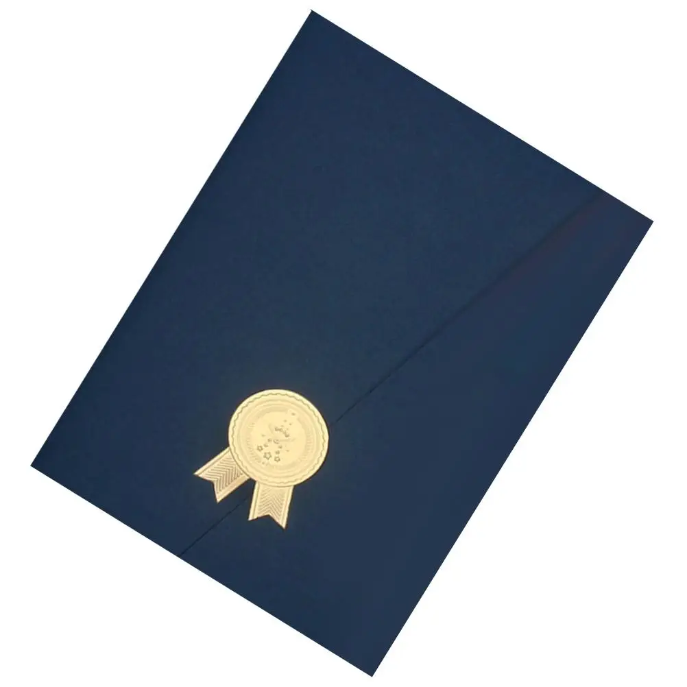 Certificate Cover A4 Red Horizontal Vertical Diploma Holder Protective Paper Folder Storage Office Home Use Award Frame