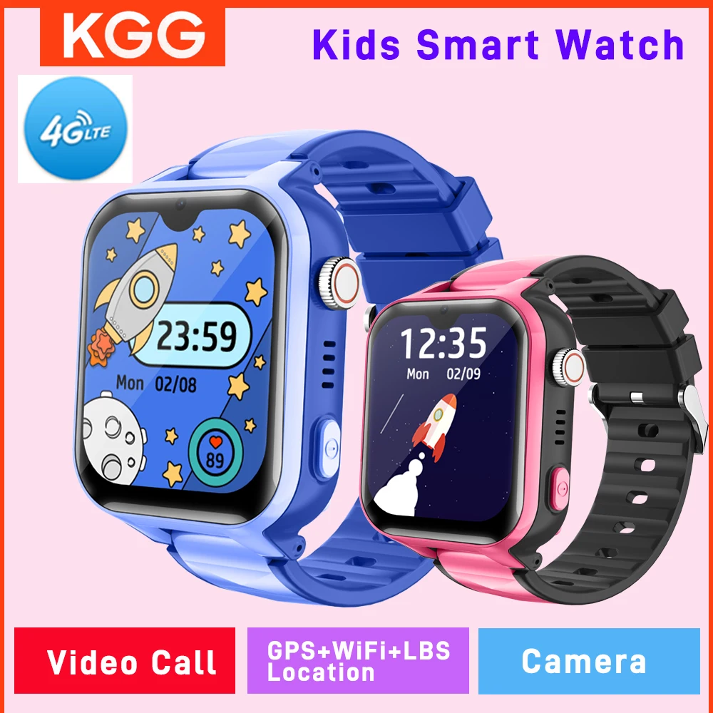 

Детские Смарт-часы 4G, телефон, 1,91-дюймовый IPS-экран, AGPS, Wi-Fi, GPS, удаленный монитор, HD-видеозвонок, будильник, подарки для детей
