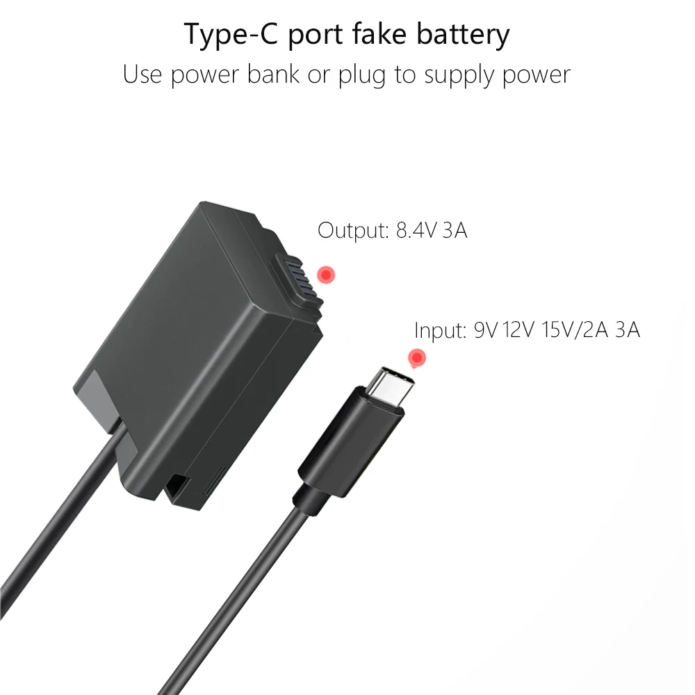 EP-5G USB-C Cable PD Adapter Kit EN-EL25 ENEL25 EN-EL25a ENEL25a Dummy Battery for Nikon Z fc Zfc Z30 Z50 Digital Cameras