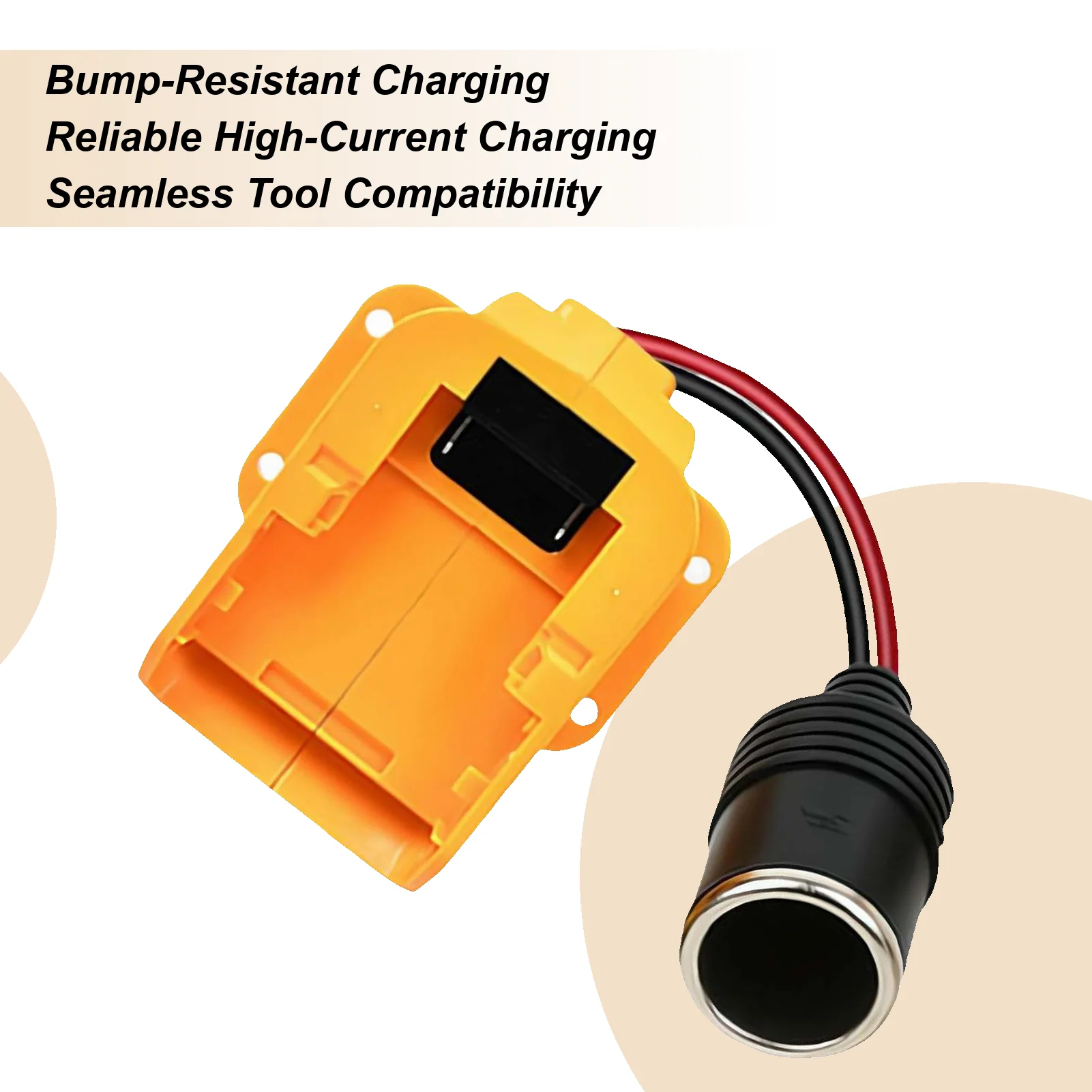 Charger For Car 18V-20V Shock-Resistant Cell Phone Automobile Chargers For Trailer RV Truck Automotive Sedan Pickup Smartphone