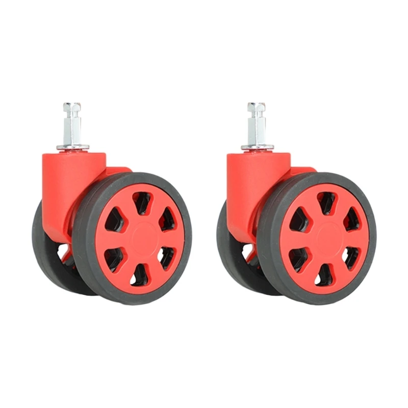 1 Pair Wheel Accessories for Suitcase Luggage Case Trolley Box Pulley Roller Silent Smooth Rolling & Easy to Install