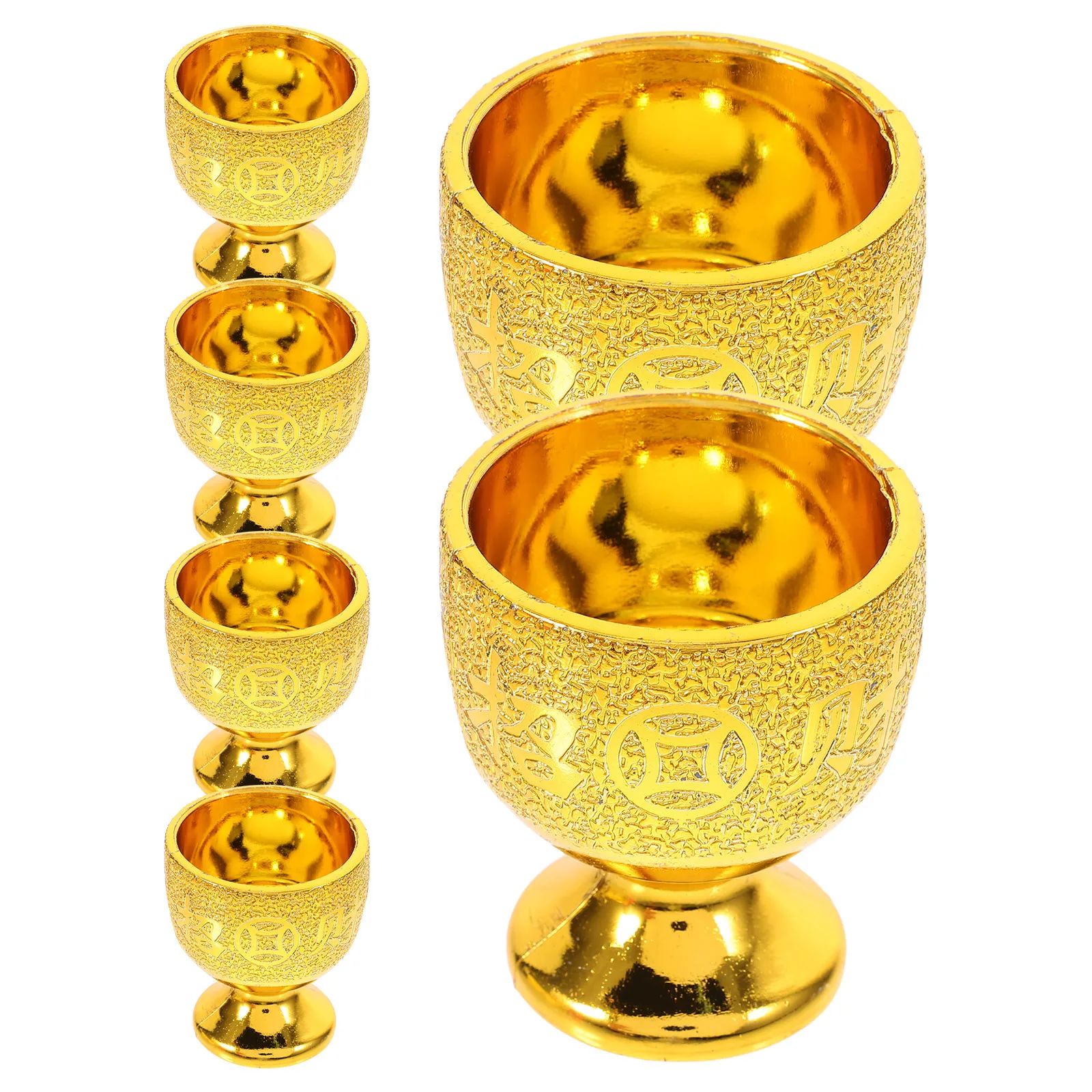 

6pcs Small Buddhism For Temple Water Offering Delicate Reusable Ritual Bowl Desktop Buddhist Supplies Cup