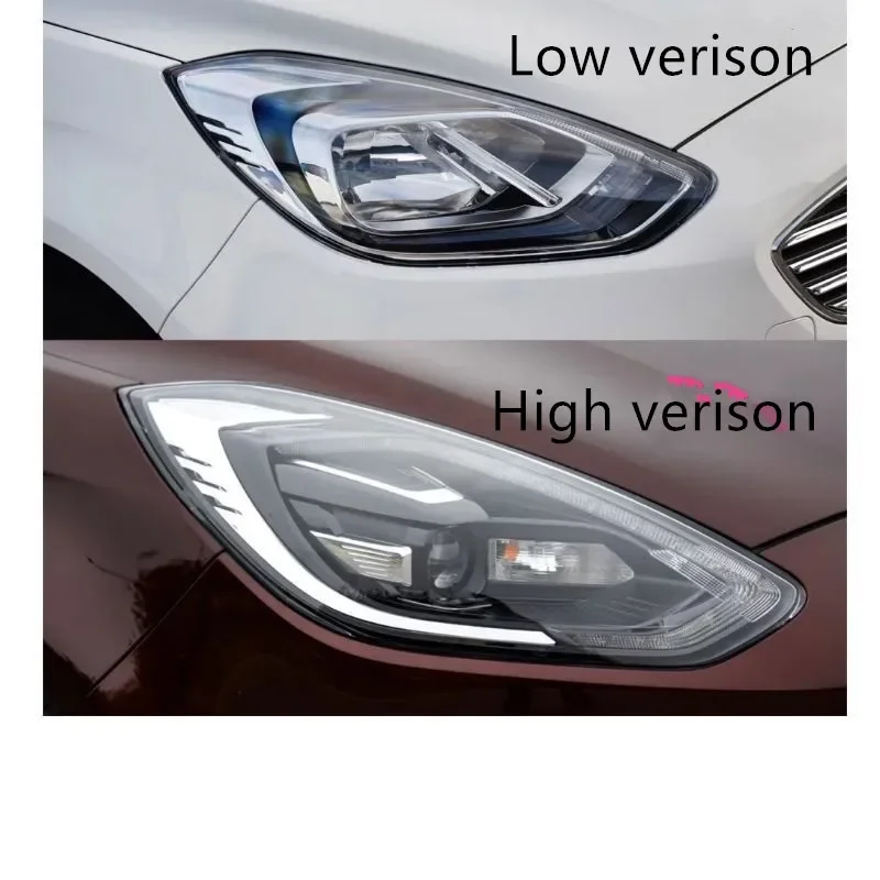 For Ford Escort 2019 2020 Front Headlight Shade Car Headlamp Lens Cover Shell Glass Lampshade Replace Original Lamp Case