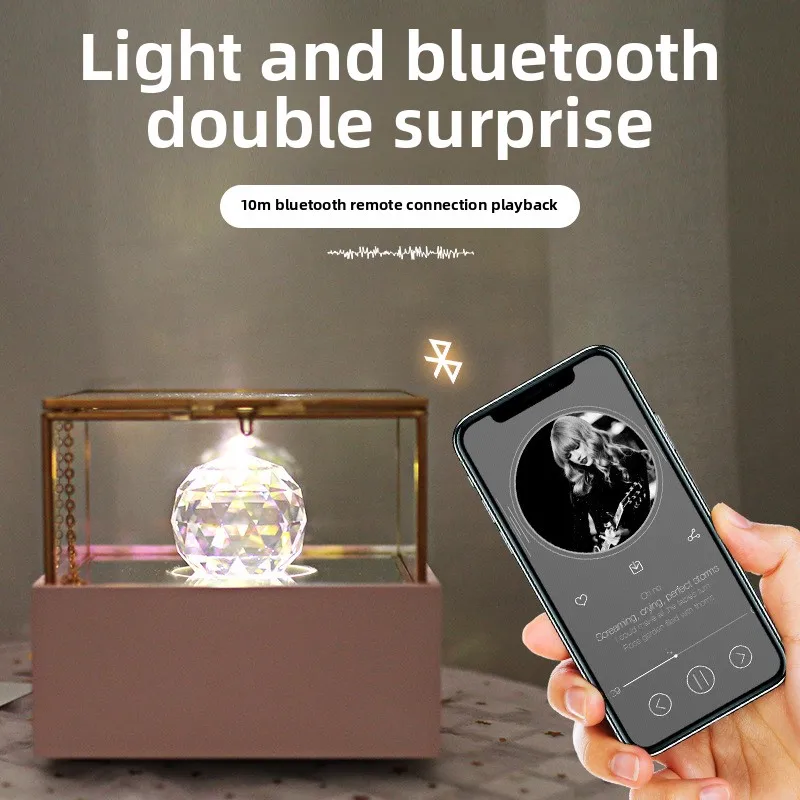 

Magic Phantom Music Box with Dreamy Crystal Ball Perfect Gift for Girls Kids Valentine Birthday