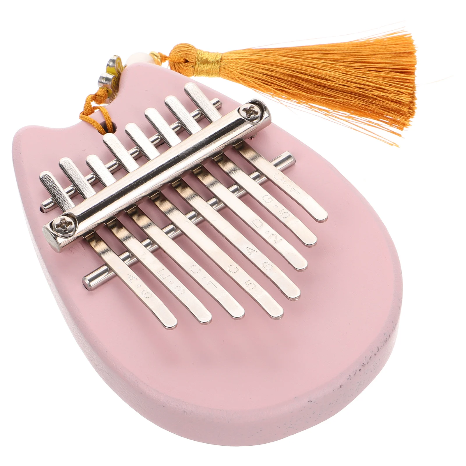 

Thumb Piano Acrylic Kalimba Mini Instruments Portable Cute Bear Finger Piano for Adults Beginners Pink Musical